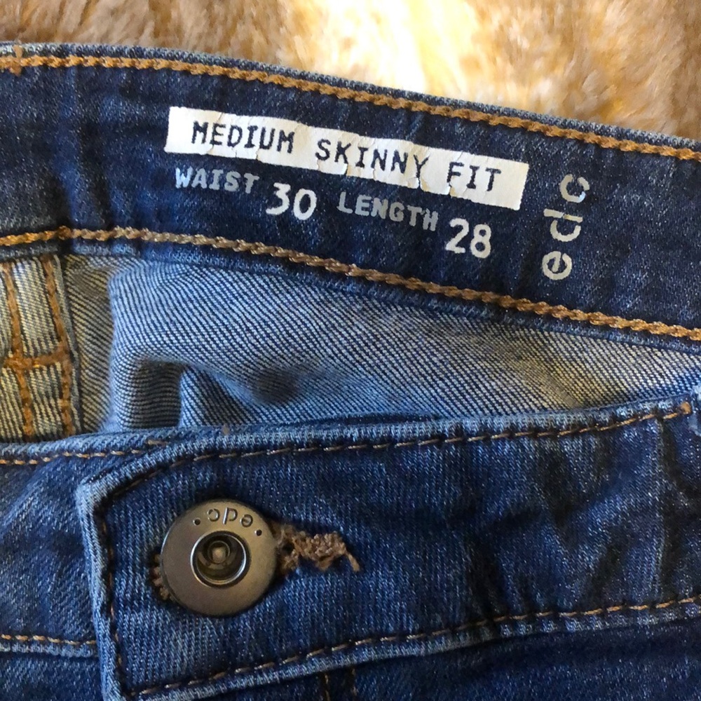 Sporty High Waisted Side Stripe Skinny Jeans - Picture 2 of 3